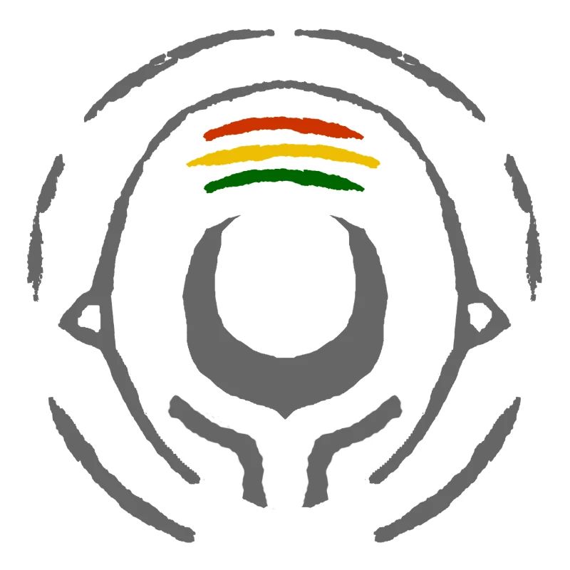 Abstract Reggae Circle Pattern