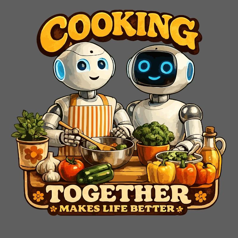 Roboter kochen gemeinsam