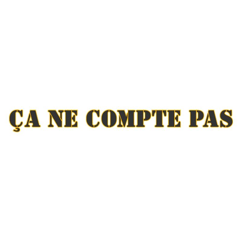 ÇA NE COMPTE PAS