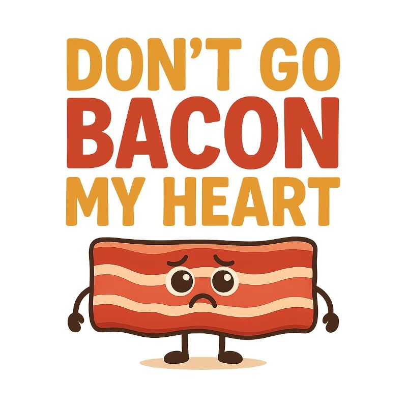 Bacon Heart Graffiti Design