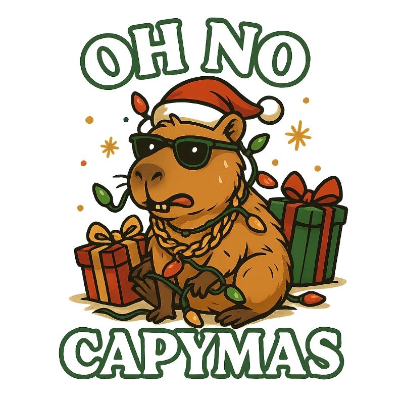 Oh No Capymas – Noël drôle de capybara