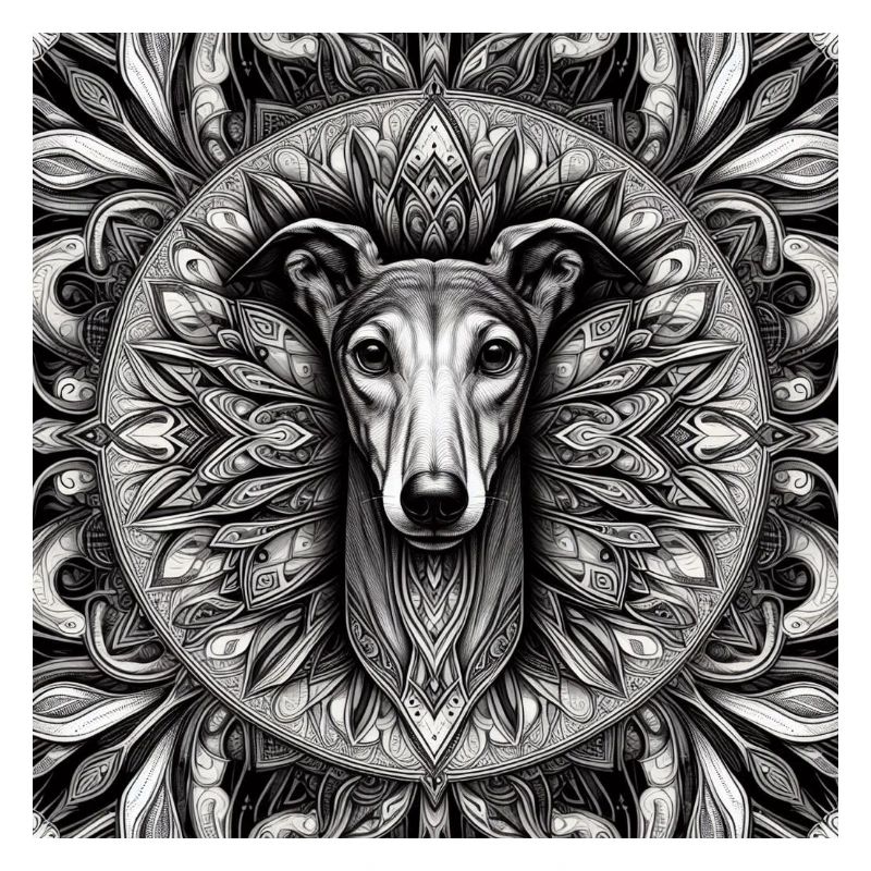 Windhund Mandala
