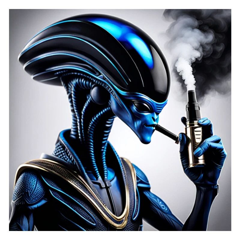 Blauer Droid Dampfer Vibe