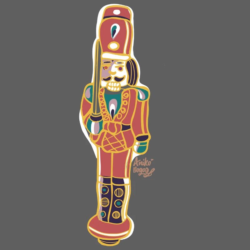 Bunter Nussknacker Deco Design