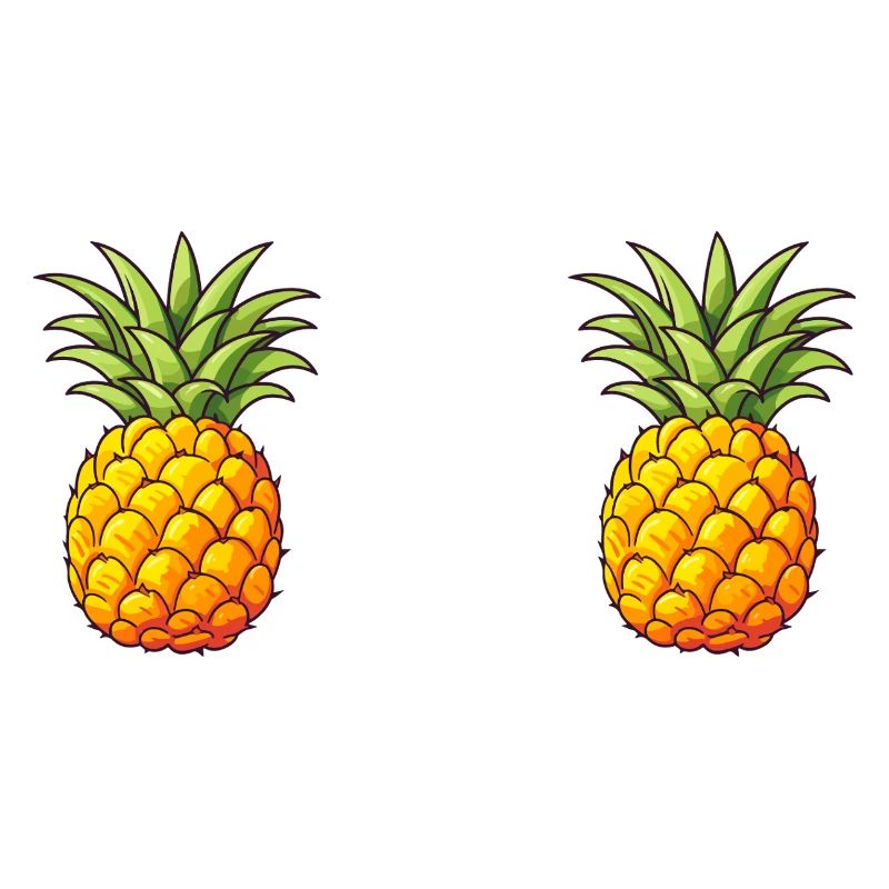 Two pineapple