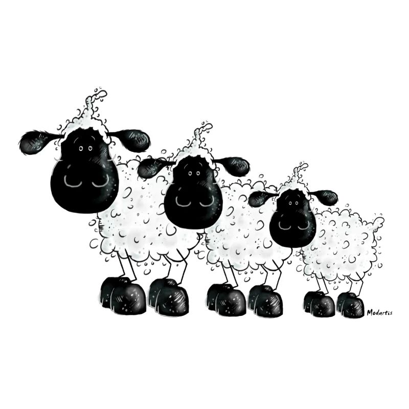 Drei Schäfchen - Schaf - Schafe- Sheep