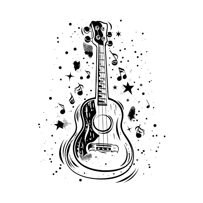 Ukulele Drawing