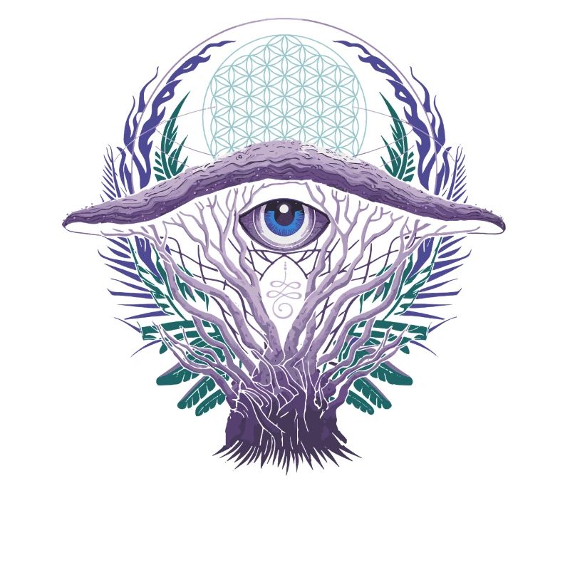 Champignons du troisième œil | Conception de vision mystique