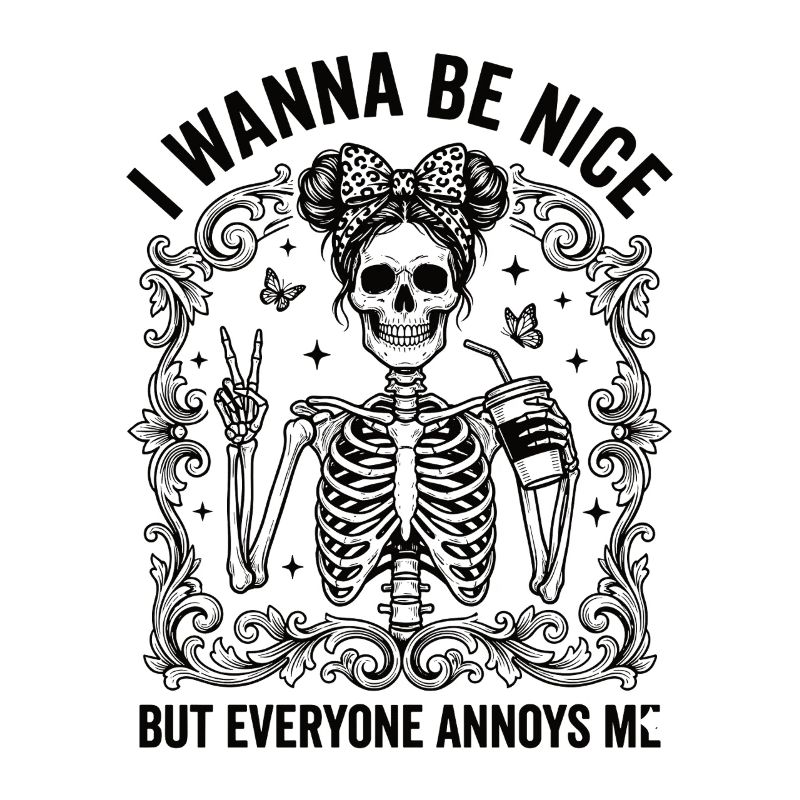 Real Irony Skeleton Humor Statement