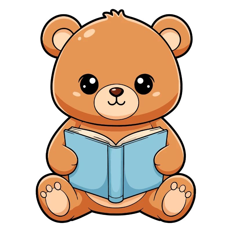 Bear Reding Boot cute Kawaii Readers