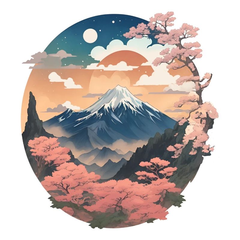 Japanese mountain landscape