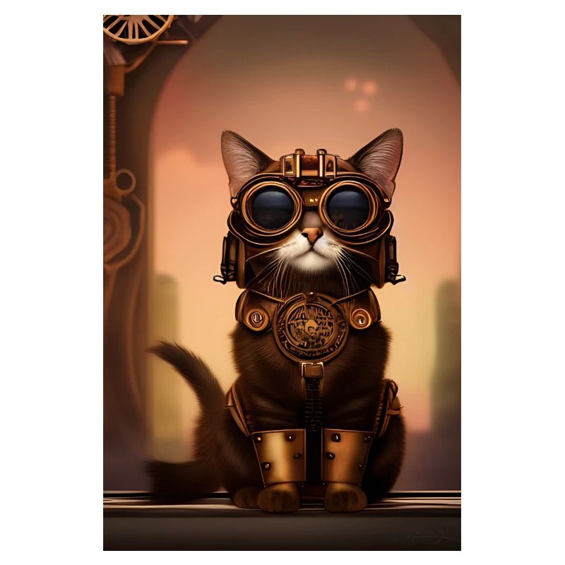 Chat Steampunk Style