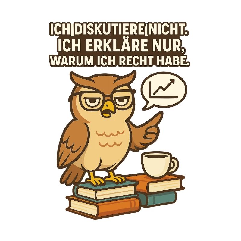 Weisheits Eule: Ich erkläre Recht