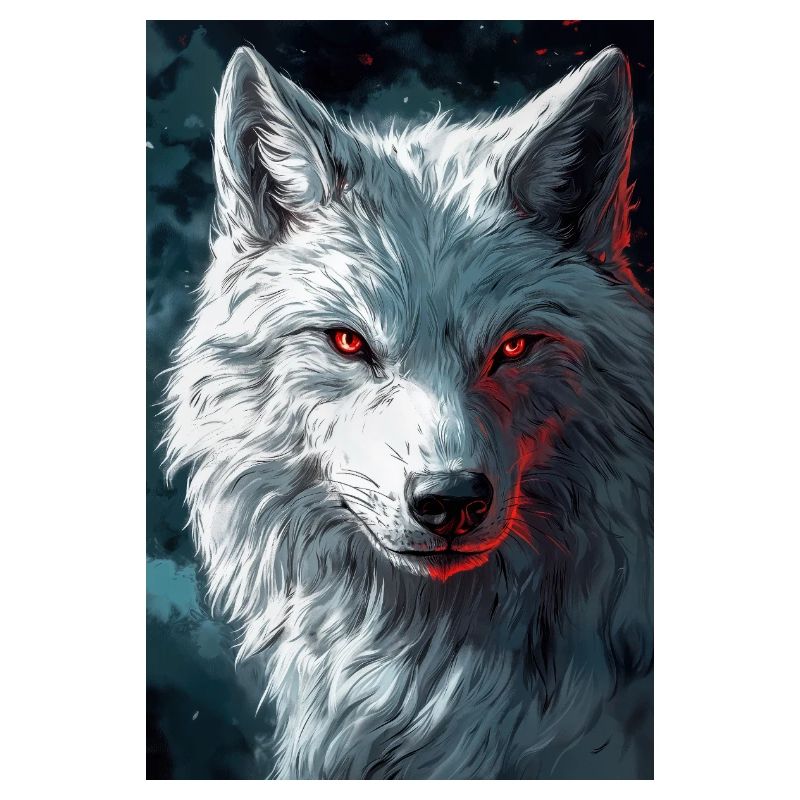 Illustration eines Wolfes