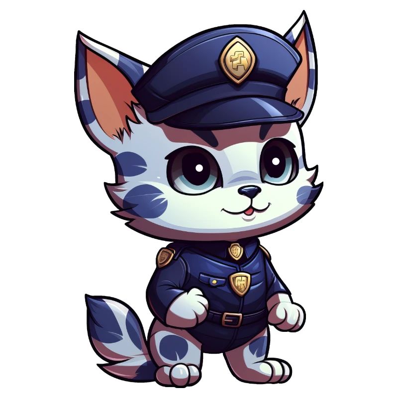 Kätzchen Polizei