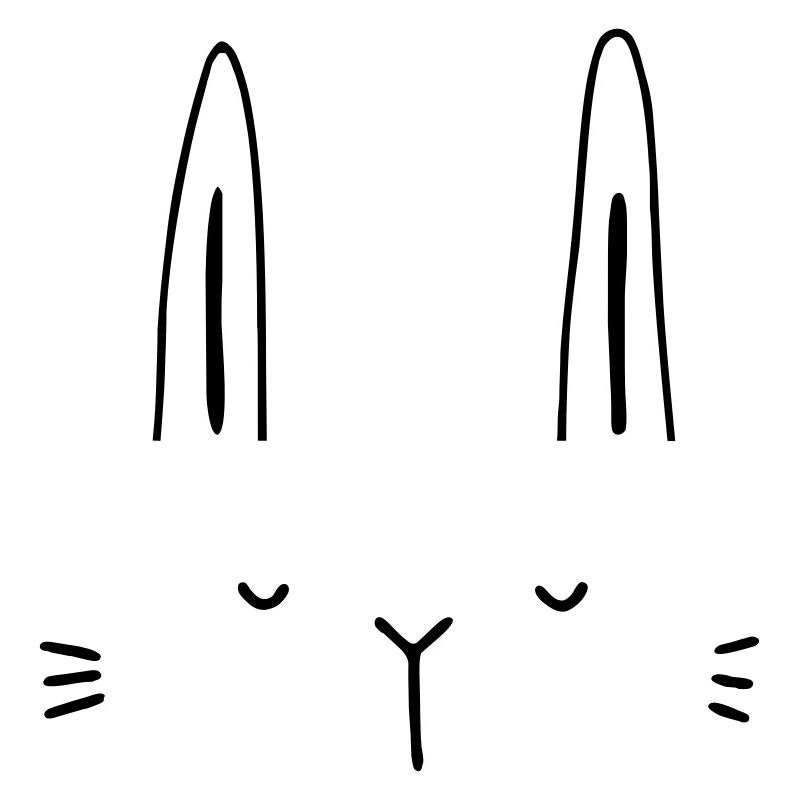 Hase Hasengesicht Gesicht Geschenkidee