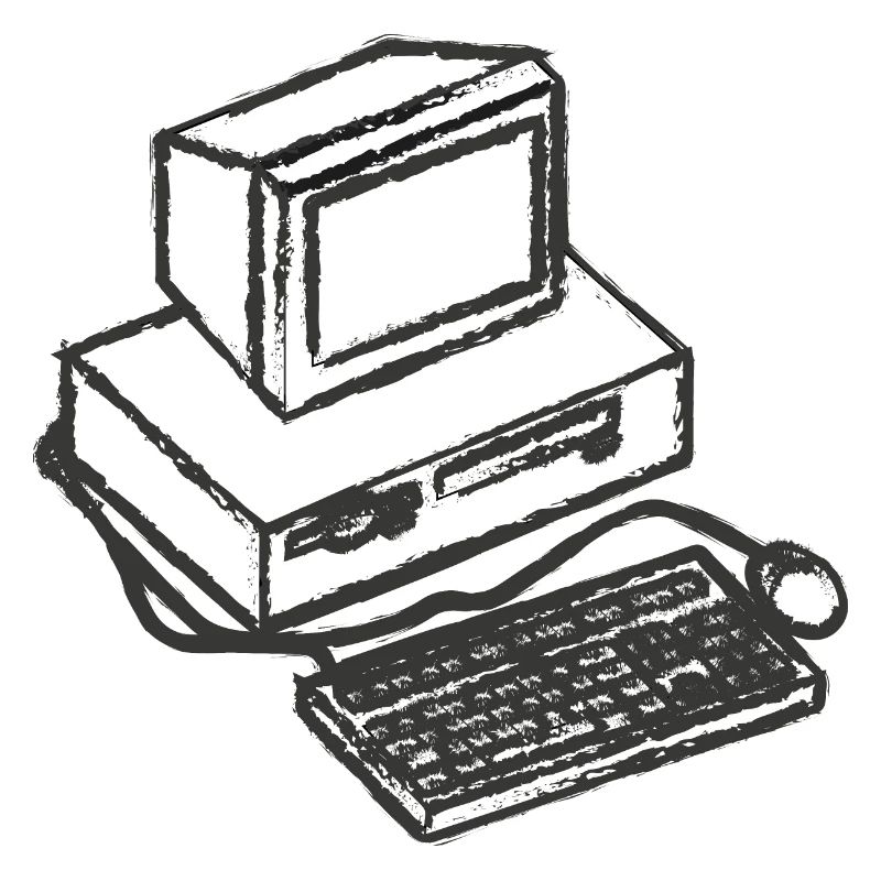 T-Shirt PC Computer Vintage Computer Geschenkidee