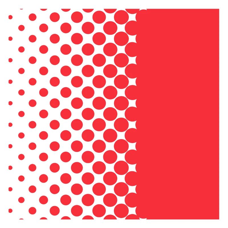 Halftone Gradient Rotes Panel