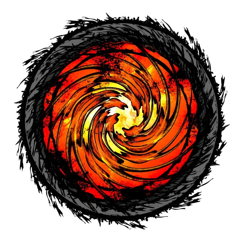 Conception de couleur d’ouragan ardent