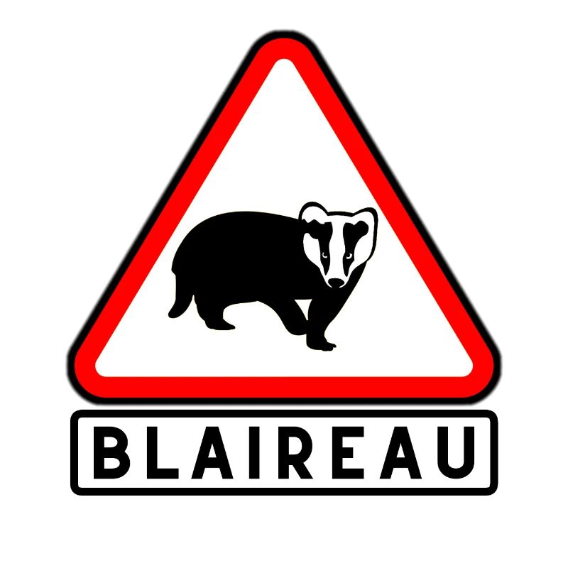 Blaireau Triangle Avertissement