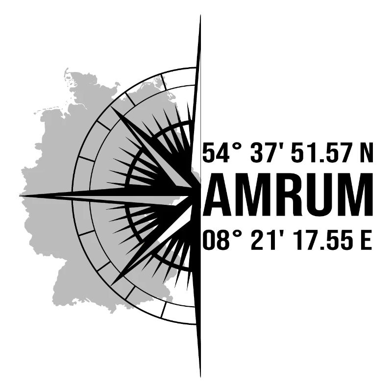 Halbierter Amrum schwarz