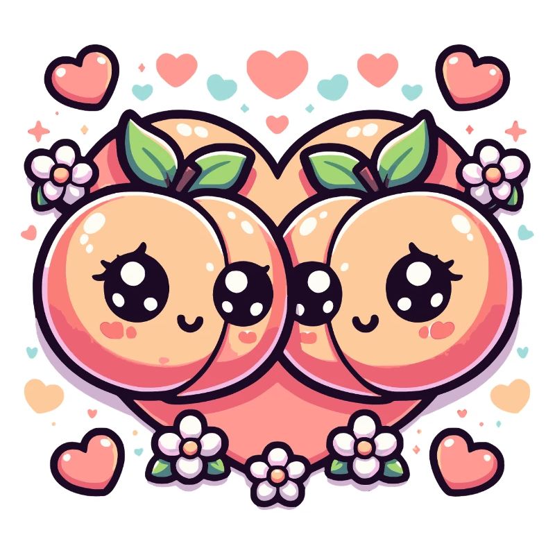 Cute peach design