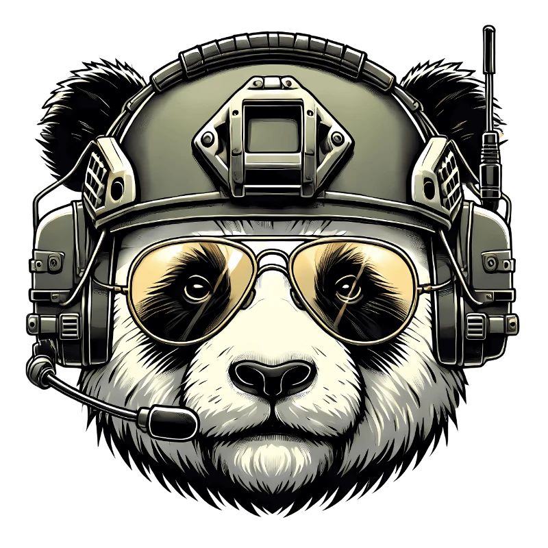 Panda Military Army Design