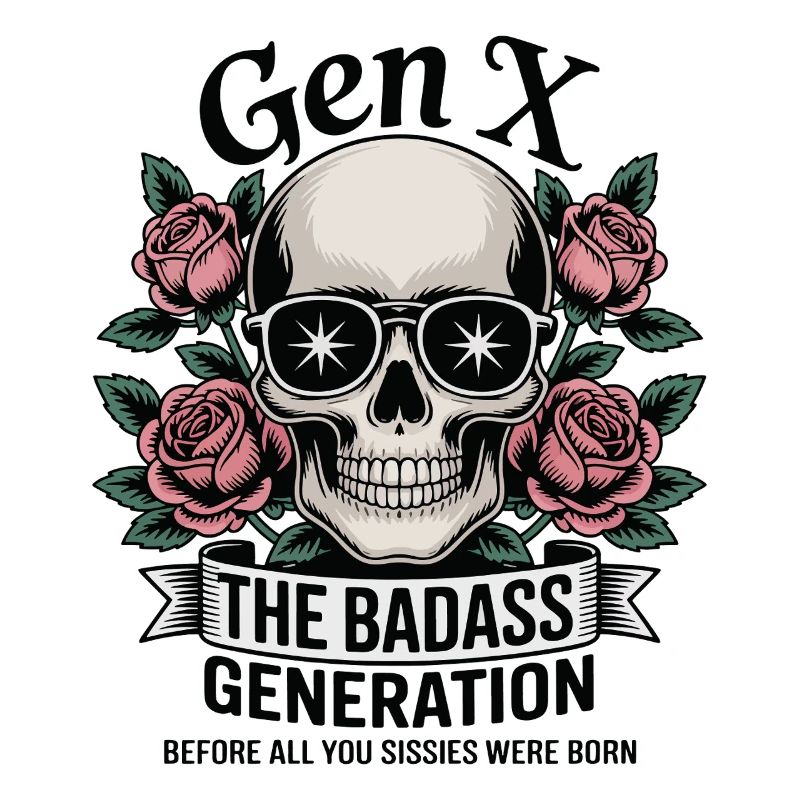 Gen X Badass Generation Before Born Jeu de mots