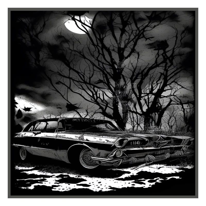 Oldtimer Oldtimer unter verwunschenem Baum