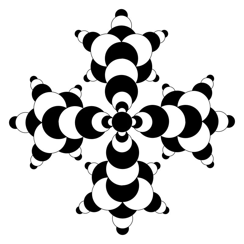 Fractal Molecule Crop Circle