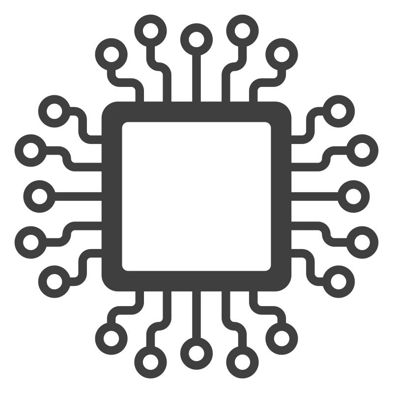 Microchip Circuit Icon Logo