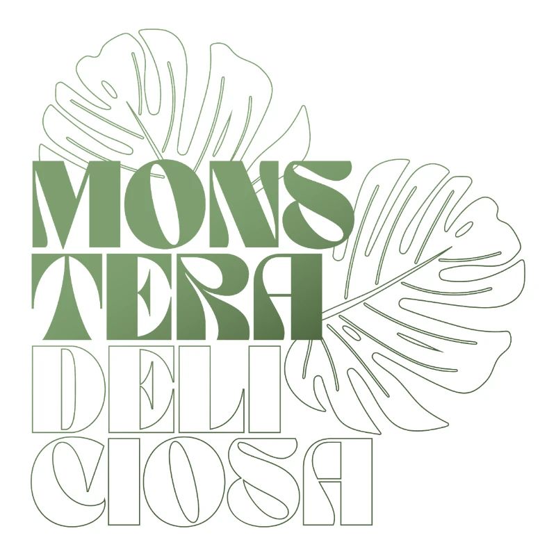 Feuille de Monstera Conception botanique
