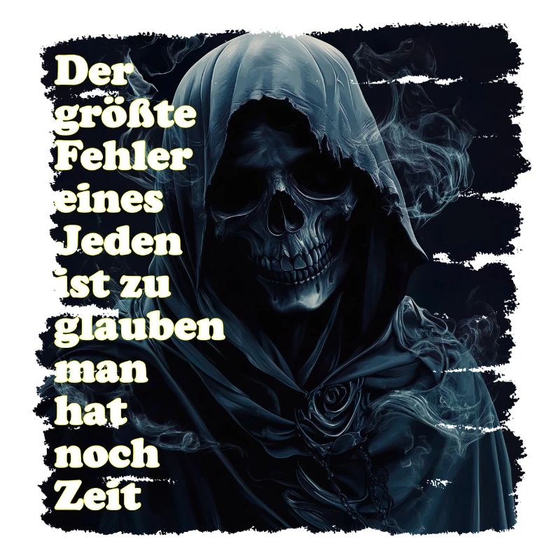 Dark skeleton face illustration