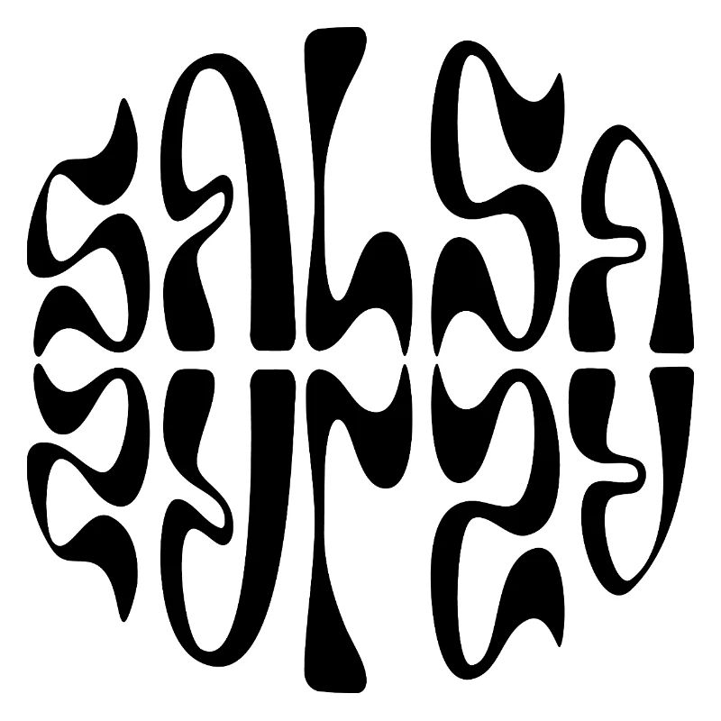 Typografisches Salsa-Logo-Design
