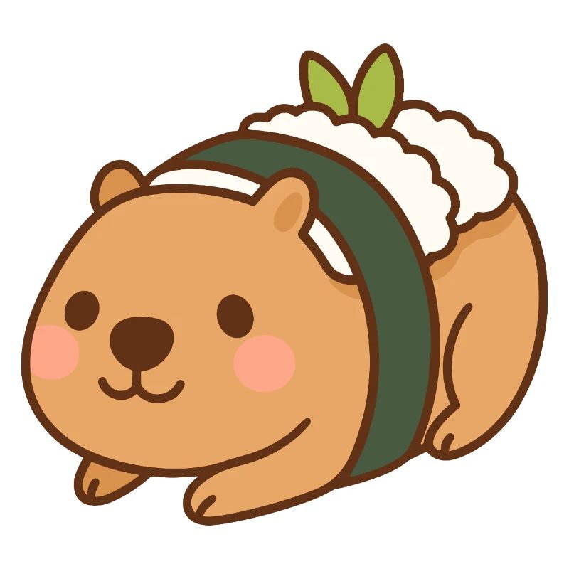 Capybara Sushi – niedlich & lecker 🍣🦫