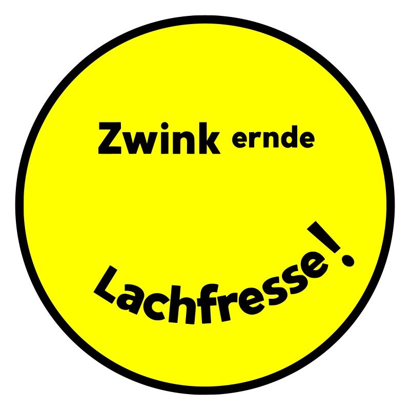 Zwinkernde Lachfresse