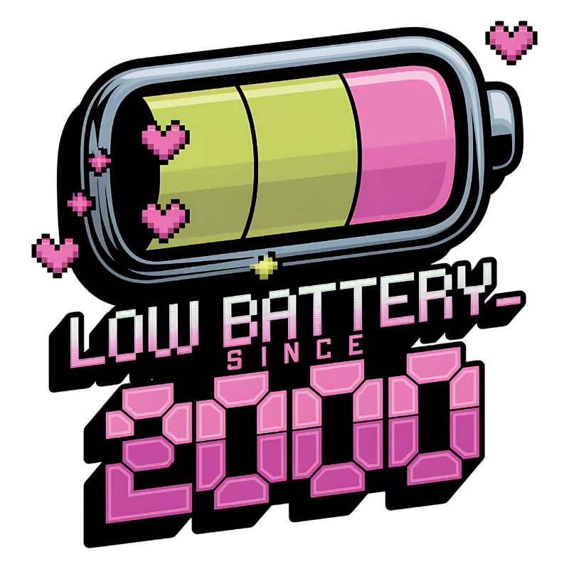 Y2K Retro – Low Battery Since 2000