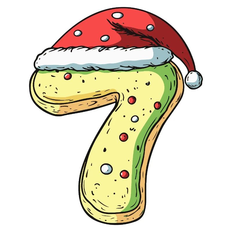 Biscuit de Noël à 7 chiffres