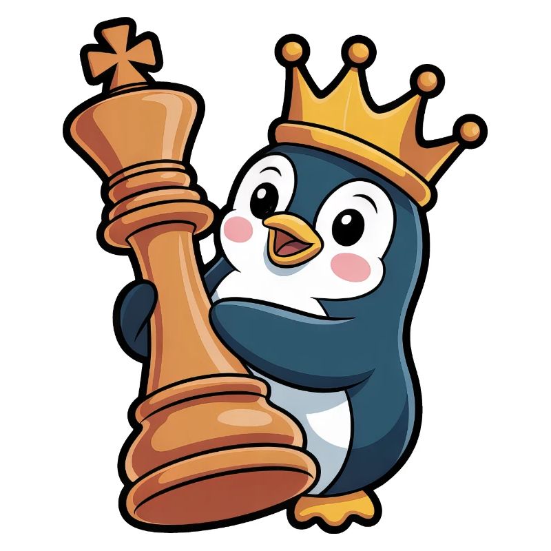 Mignon pingouin Chess King Queen Brain Game