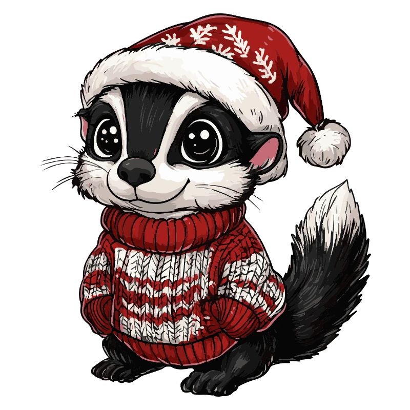 Noël de Noël moufette