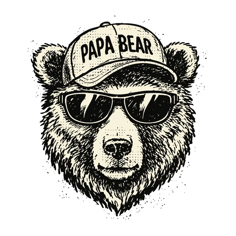 Papa bear Sunglasses Cap