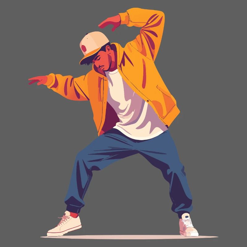 Breakdance Pose Dancer Person Style Dancing Motif