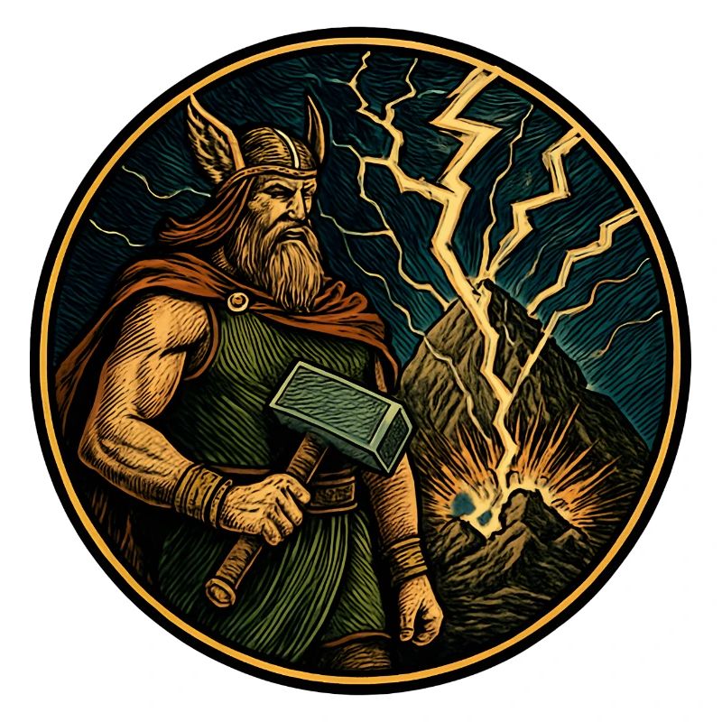Thor avec un marteau