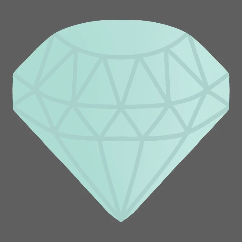 Mint Geometrischer Diamant
