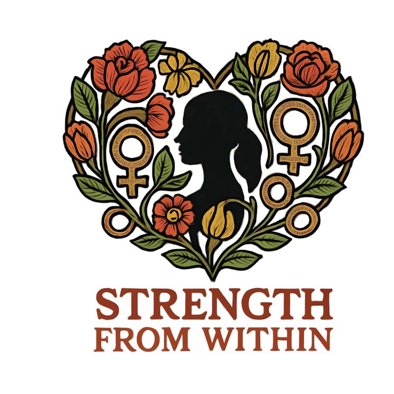 Strength From Inside Blossom Heart
