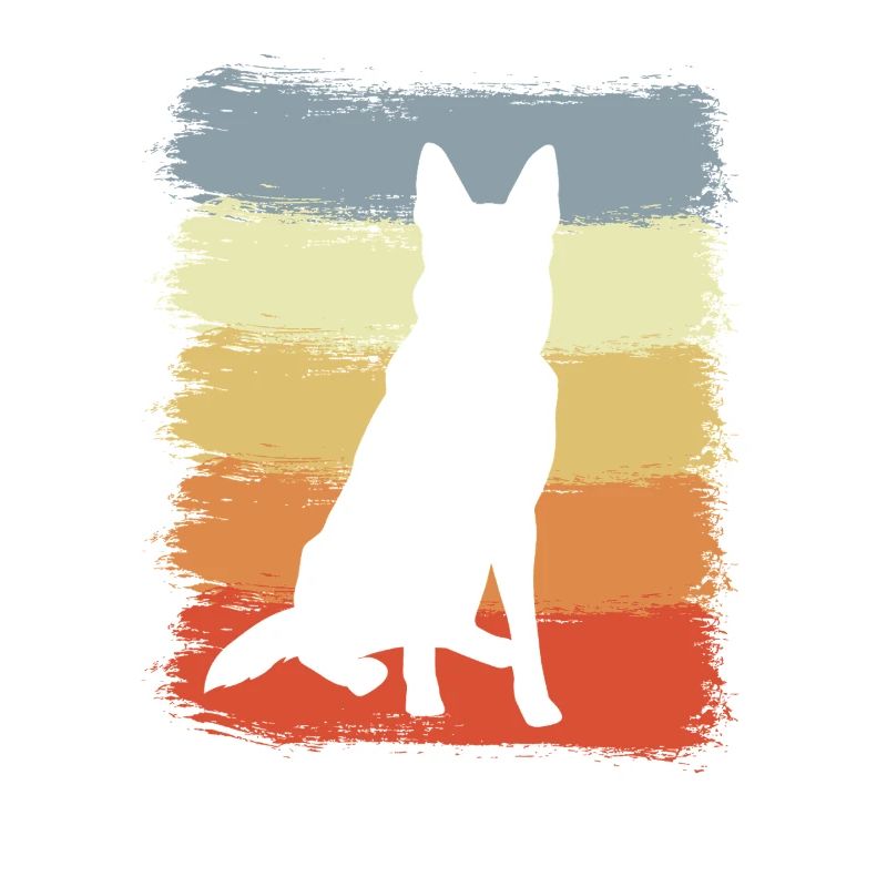 Retro Deutscher Schäferhund
