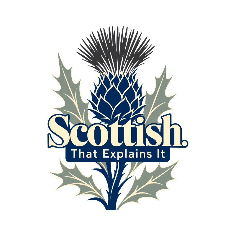 Scottish That Explains It Funny Scot Pride Thistle