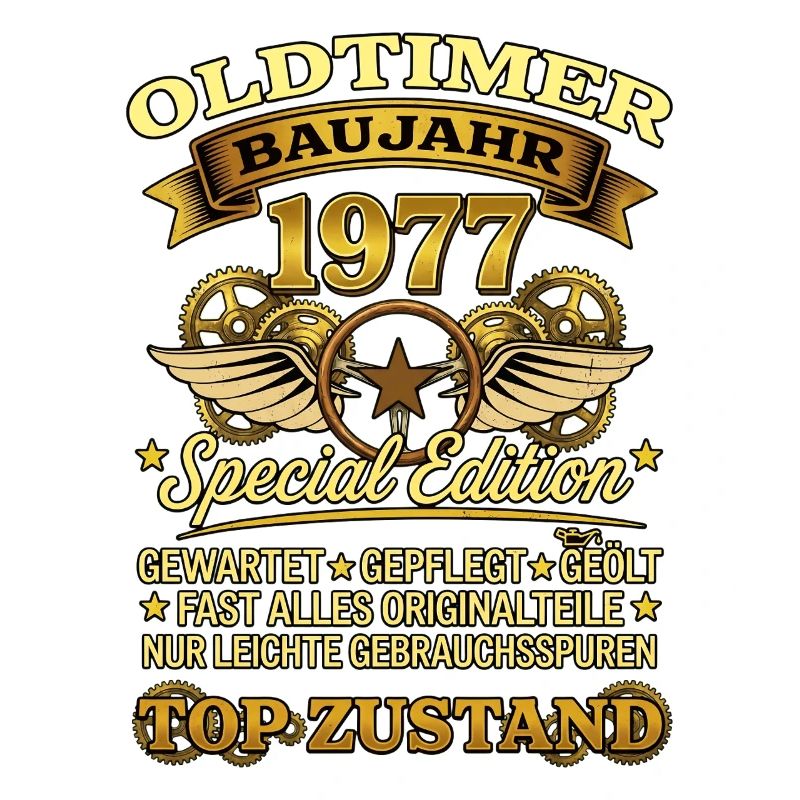 Oldtimer Baujahr 1977 Geburtstag Geschenk