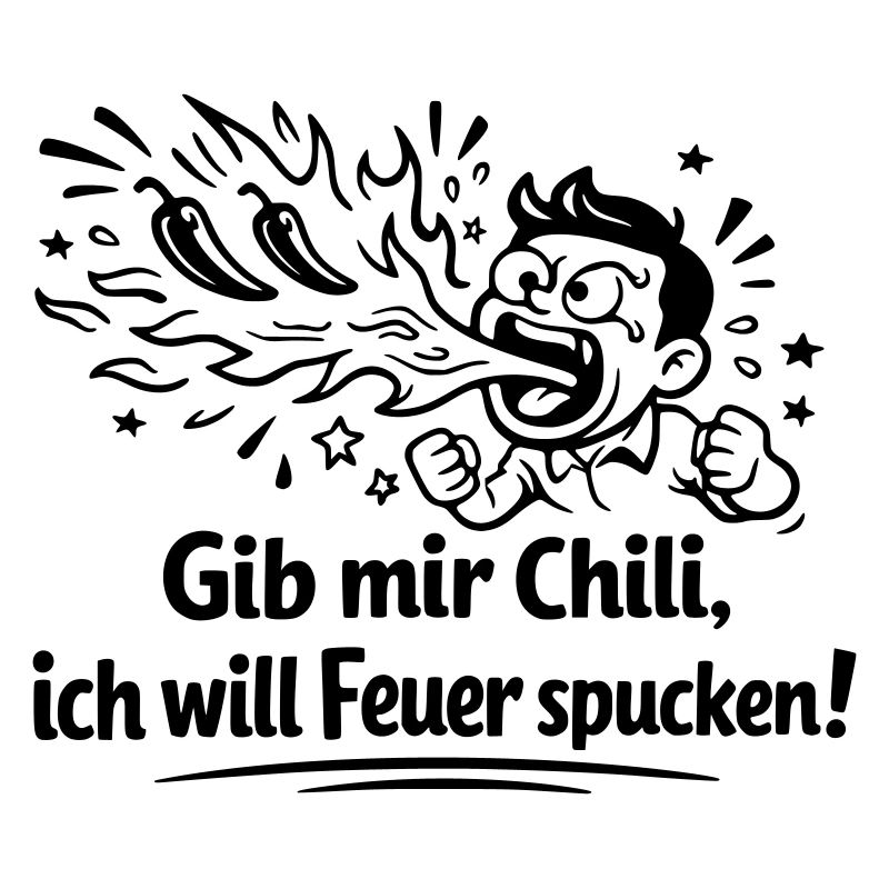 Cracher du feu Mangeant du chili