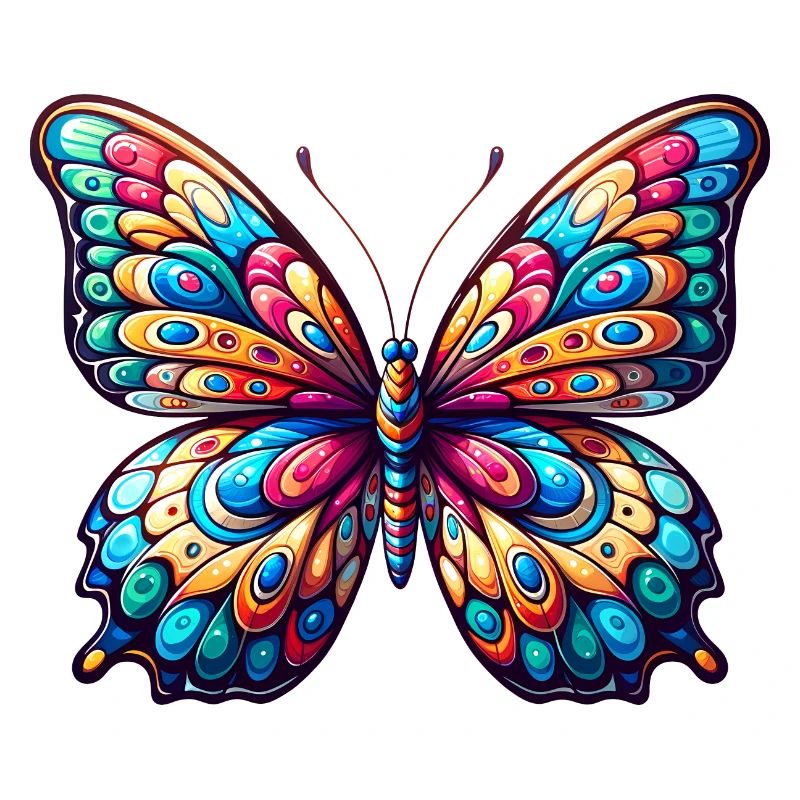 Bunter Schmetterling